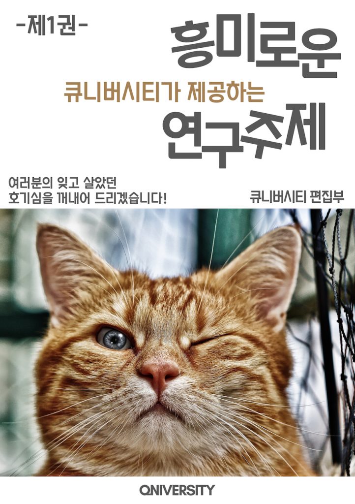 큐니버시티가 제공하는 흥미로운 연구주제 제1권